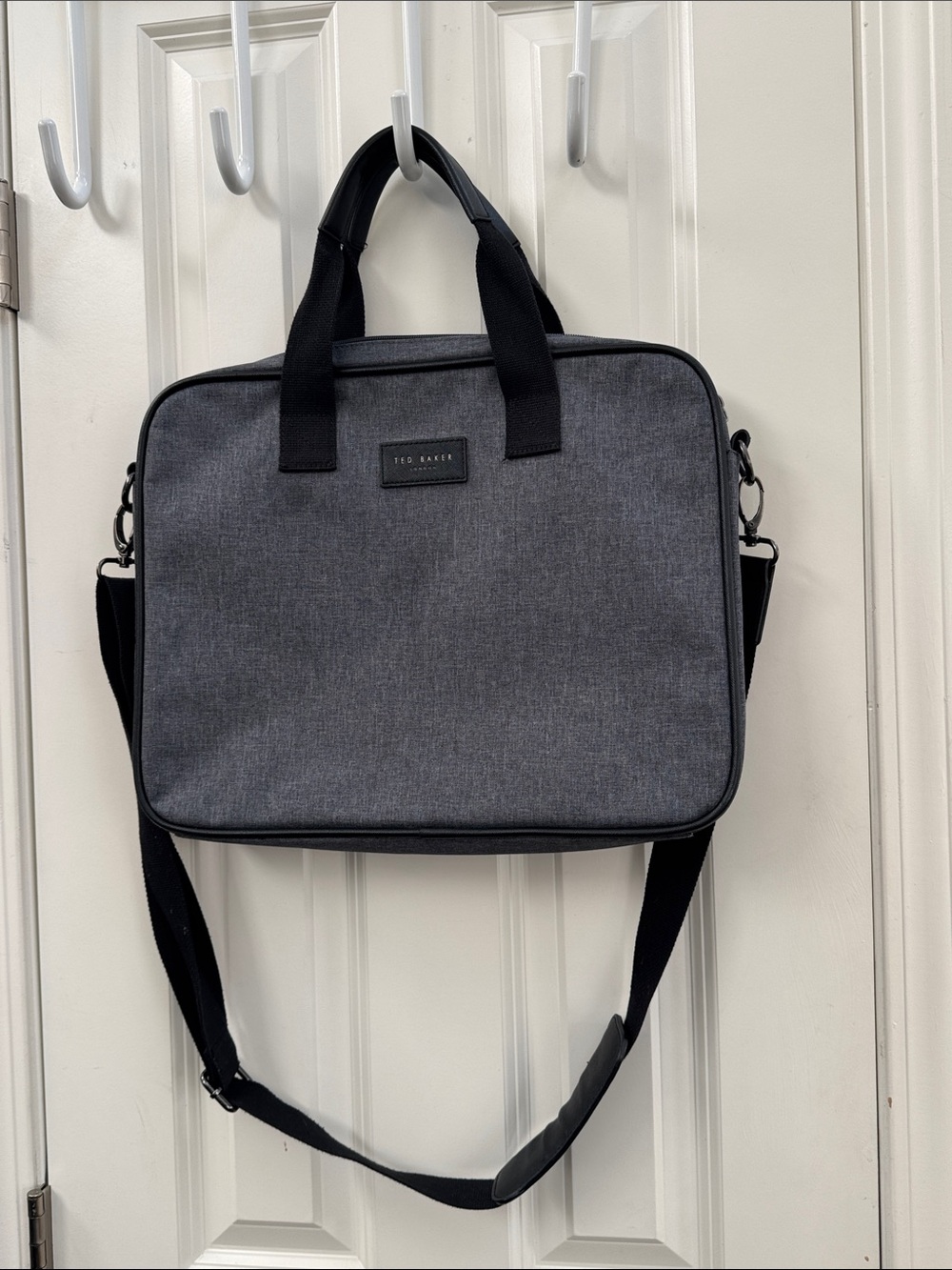 Ted Baker Gray and Black Laptop Briefcase
